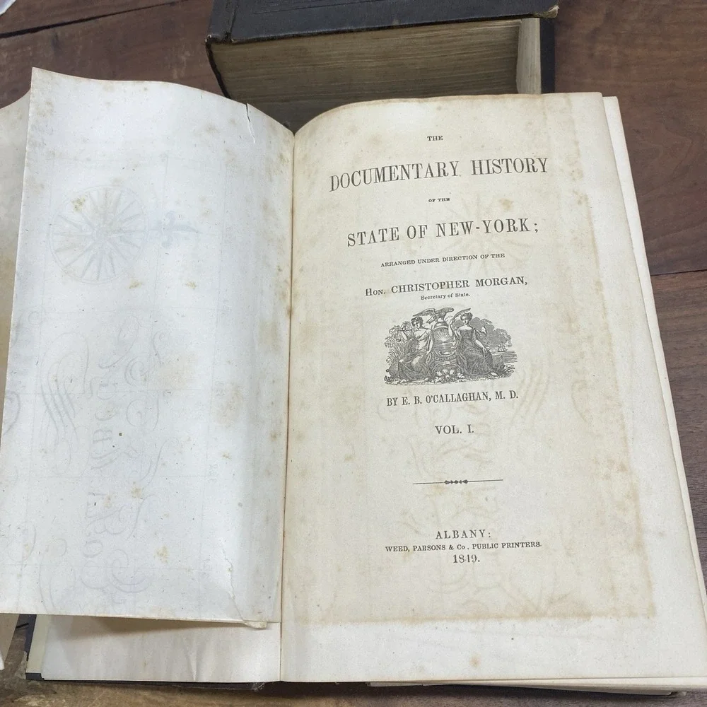 Documentary History of the State of New-York 4 Vol Complete Set 1849 O'Callaghan